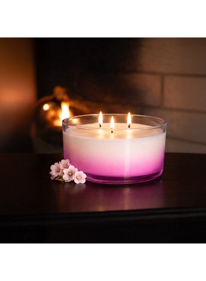 IRIS CELESTE شمعة لافندر ليلي في جرة 425 جرام - شمعة معطرة 3 فتائل 15 أونصة | 50 ساعة وقت احتراق | مثالية للهدايا، ديكور المنزل، الحفلات وعطر الغرف | مثالية لديكور غرفة المعيشة والمكتب - Image 1